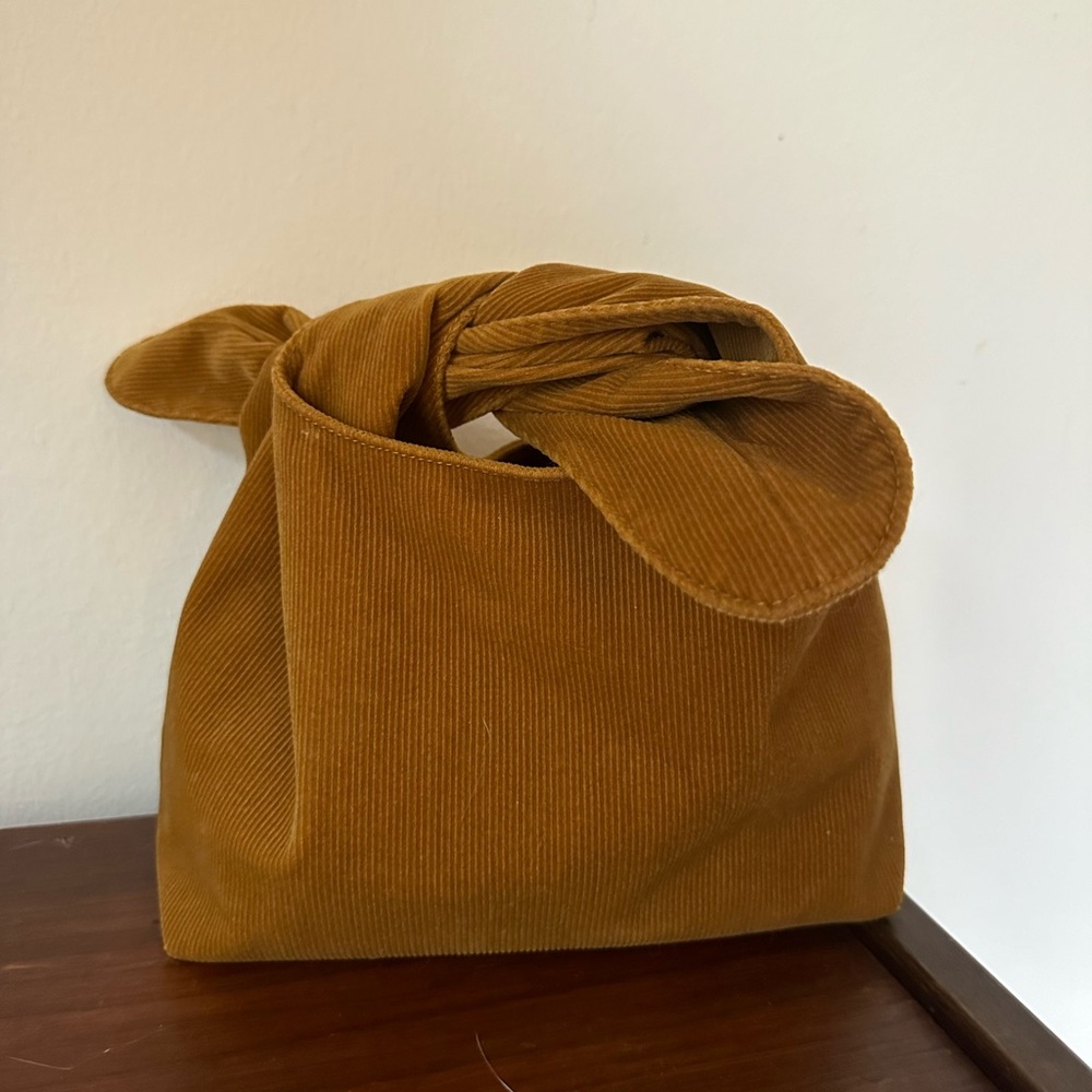 MERIT Beauty Cosmetic Makeup Bag Brown Corduroy